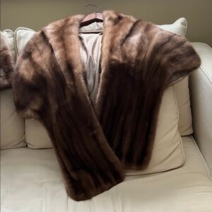 Elegant Brown Fur Coat